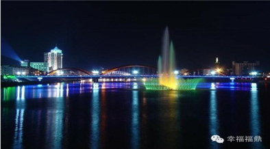 流光溢彩桐城夜