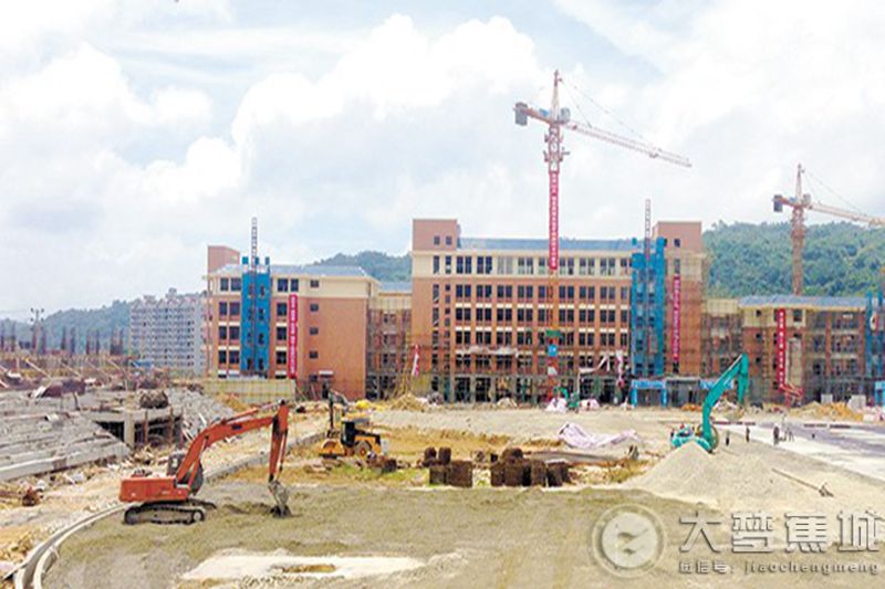 蕉城第二实验学校正在加紧配套设施的施工
